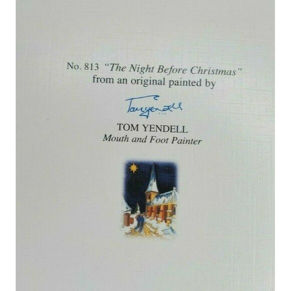 The Night Before Christmas #813 Greeting Card by Tom Yendell – Mouth & Foot - Picture 4 of 10
